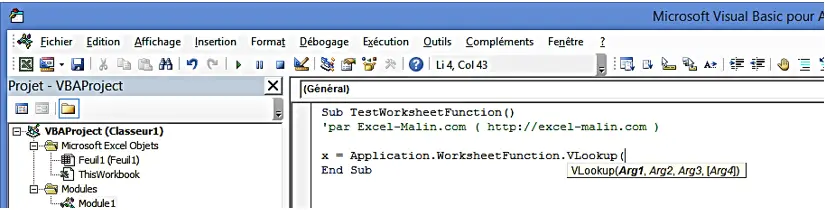 WorksheetFunction: Quand et pourquoi l'utiliser | Excel ...