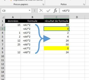comment ne pas supprimer les 0 dans excel