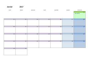 calendrier mensuel excel modifiable