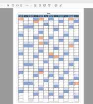 Calendrier 2018 Excel, PDF - vertical avec fériés en France