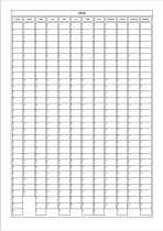 Calendrier 2018 Excel, PDF - vertical vierge