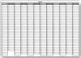 Calendrier 2018 horizontal - vierge