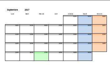 Calendrier scolaire 2017-2018 Belgique