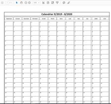 Calendrier 2019 Excel - vierge Calendrier 2019 Excel - vierge