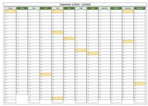 Calendrier 2019 Excel - uniquement jours fériés en France Calendrier 2019 Excel - uniquement jours fériés en France