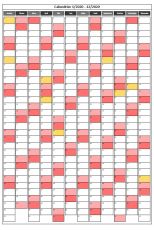 Calendrier 2020 Excel, PDF - vertical avec jours fériés au Canada Calendrier 2020 Excel, PDF - vertical avec jours fériés au Canada