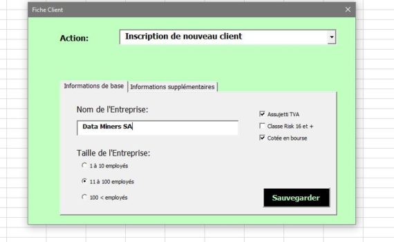 Exemple de formulaire VBA