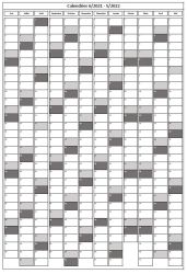 Calendrier 2021-2022 Excel, PDF - format vertical