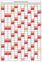 Calendrier Excel 2021 Suisse