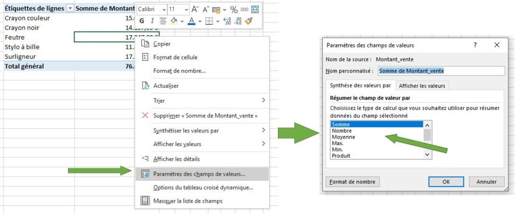 Tutoriel TCD: types d'agrégation