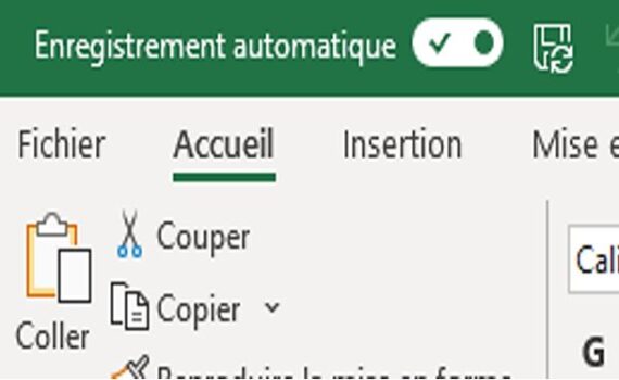 Enregistrement automatique dans Excel