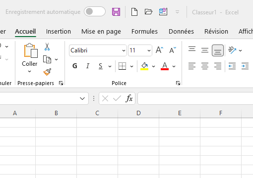 Excel: Ruban version 2022