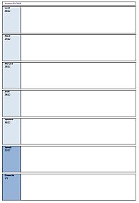 Agenda Excel - exemple