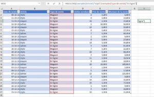 Excel: NB.SI.ENS dans un Tableau Excel: NB.SI.ENS dans un Tableau