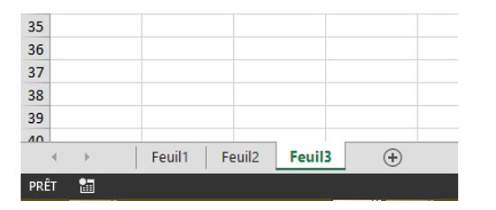 Visibilité des Feuilles dans Excel: exemple d'ouverture de fichier