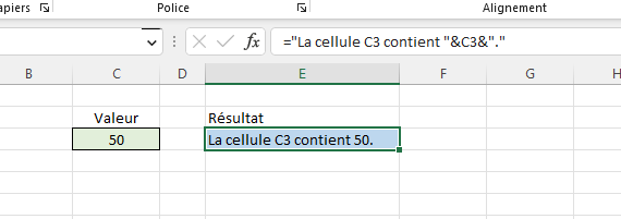 Concaténation en Excel