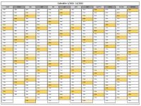 Calendrier 2024 Excel et PDF horizontal - sans jours fériés Calendrier 2024 Excel et PDF horizontal - sans jours fériés