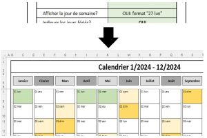 Choix du format du jour de la semaine - 1 Choix du format du jour de la semaine - 1