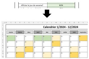 Choix du format du jour de la semaine - pas de nom du jour Choix du format du jour de la semaine - pas de nom du jour