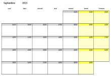 Calendrier scolaire 2023/2024 - sans congés Calendrier scolaire 2023/2024 - sans congés